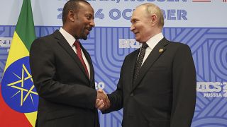 Ethiopian PM Abiy Ahmed meets Putin at BRICS Summit, pushes for stronger trade ties