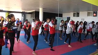 Algerian girls get their kicks in MMA