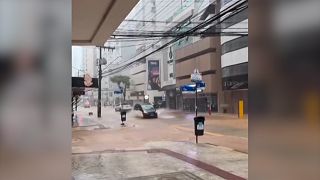 Heavy rain triggers widespread flooding across southern Brazil