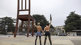 Femen campaign against the war in Ukraine