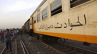 Train kills 2 children, Egyptian mob attacks railway guard