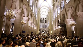 Notre Dame Cathedral celebrates first Christmas Day Mass since fire