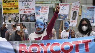 Jakarta protest calls for boycott of Beijing Olympics