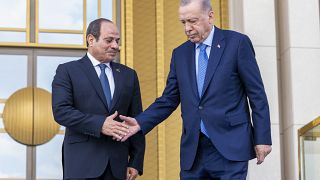 Egypt's president in Turkey as relations between two countries thaw