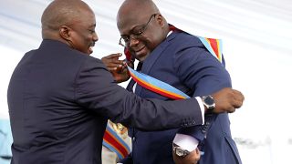 DR Congo president accuses former leader of backing rebel movement