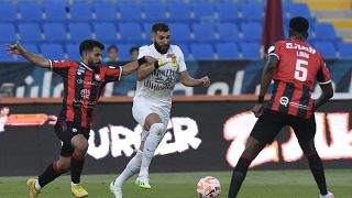 No goals for Benzema on league debut as Al Ittihad cruise past Al Raed