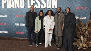 Denzel Washington and wife support son at premiere of 'The Piano Lesson'