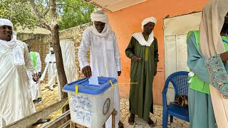 Voters cast their ballots in Chad's elections