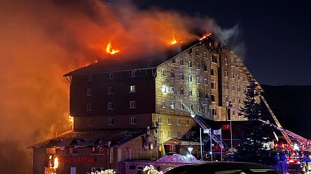 Watch: deadly ski resort fire in Turkey captured in first images